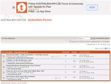 Tablet Screenshot of forum.australien-info.de